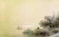 Meer gegen einen felsigen Ufer 1851 Verspielt Ivan Aiwasowski makedonisch